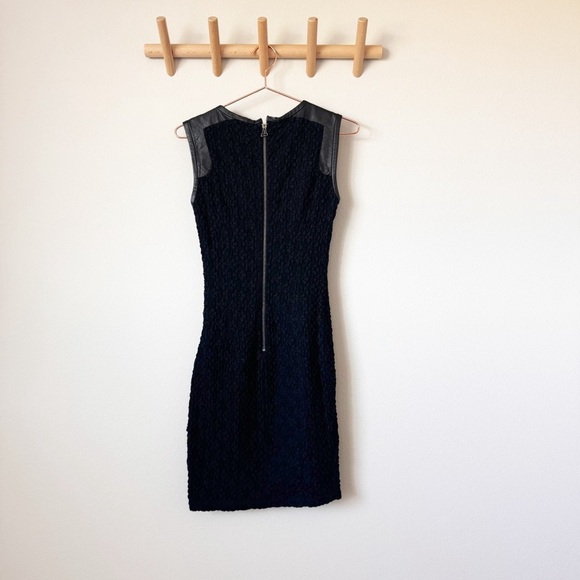 SEA New York Leather and Lace Black Dress - Picture 7 of 9